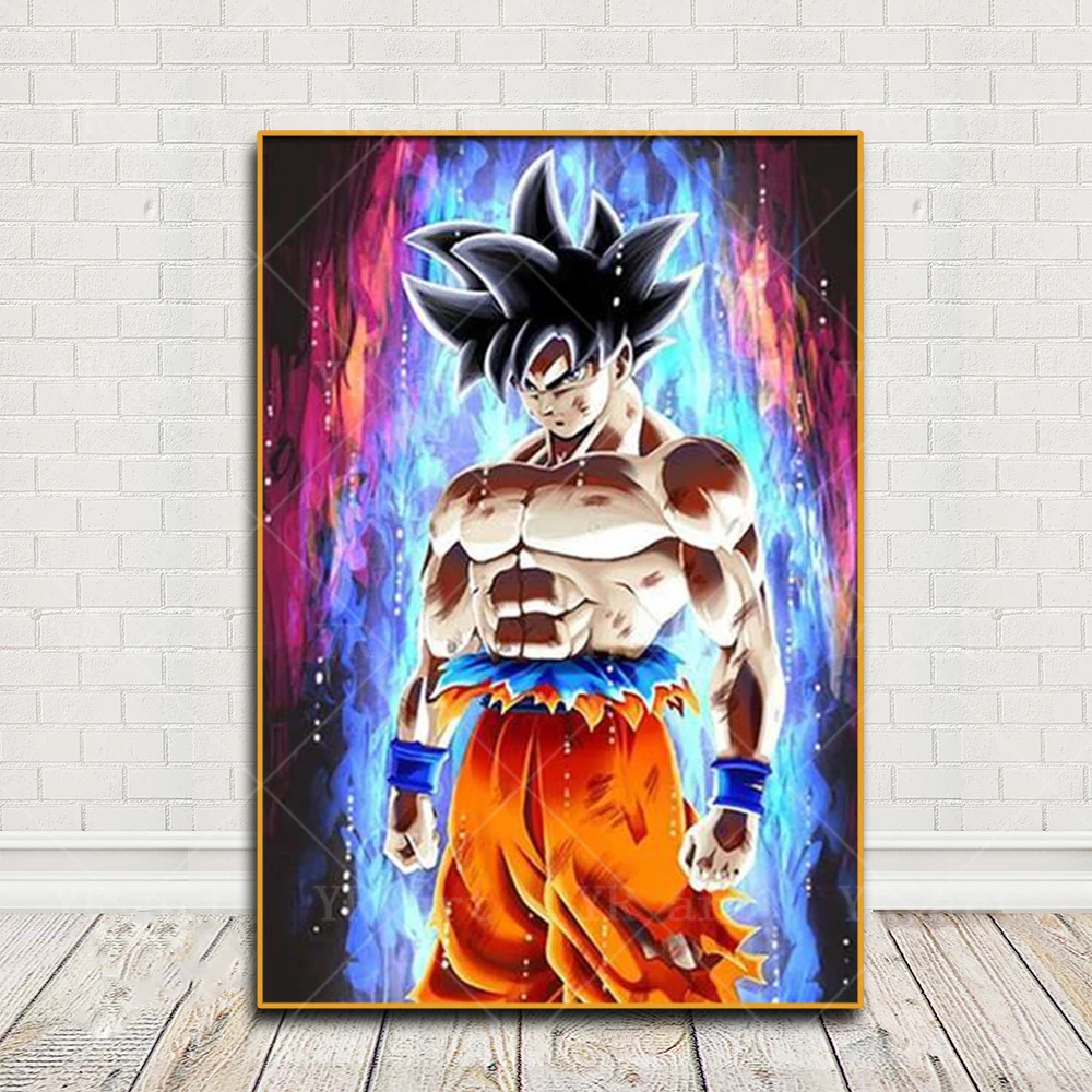 Japanese Surrounding Anime Dragon Ball Canvas Poster Print Super Saiyan Kakarot Vegeta Mural Art Decoration Picture Wall Prints