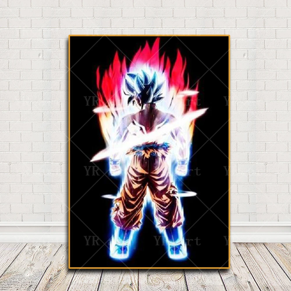 Japanese Surrounding Anime Dragon Ball Canvas Poster Print Super Saiyan Kakarot Vegeta Mural Art Decoration Picture Wall Prints