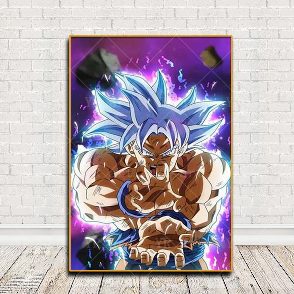 Japanese Surrounding Anime Dragon Ball Canvas Poster Print Super Saiyan Kakarot Vegeta Mural Art Decoration Picture Wall Prints