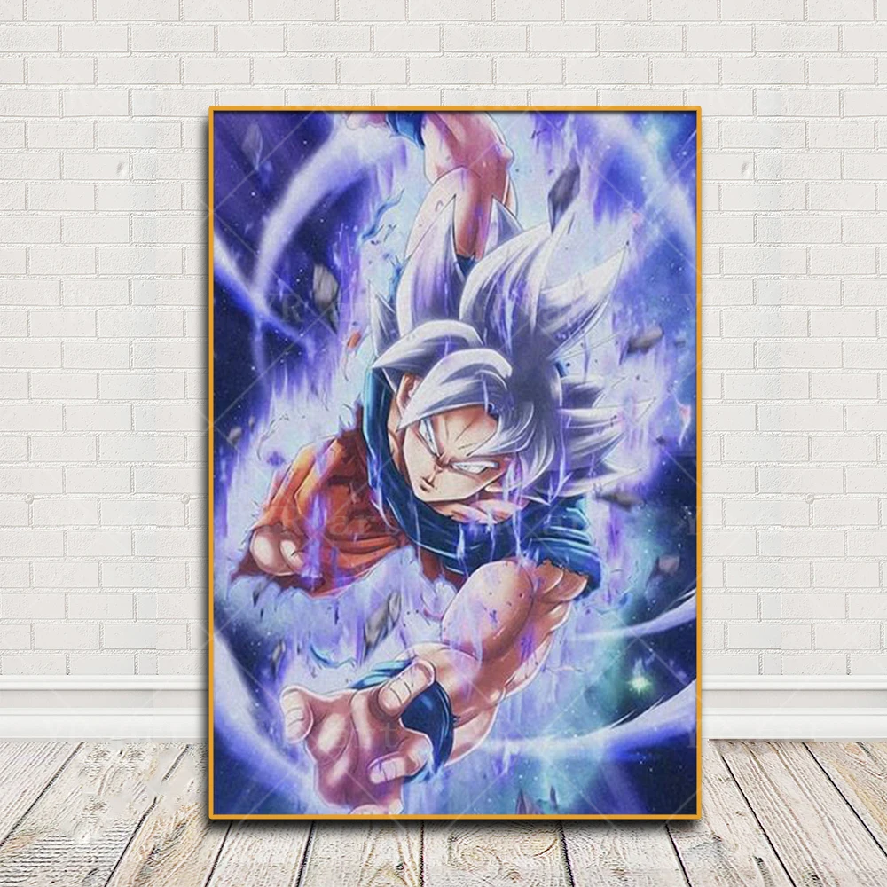Japanese Surrounding Anime Dragon Ball Canvas Poster Print Super Saiyan Kakarot Vegeta Mural Art Decoration Picture Wall Prints
