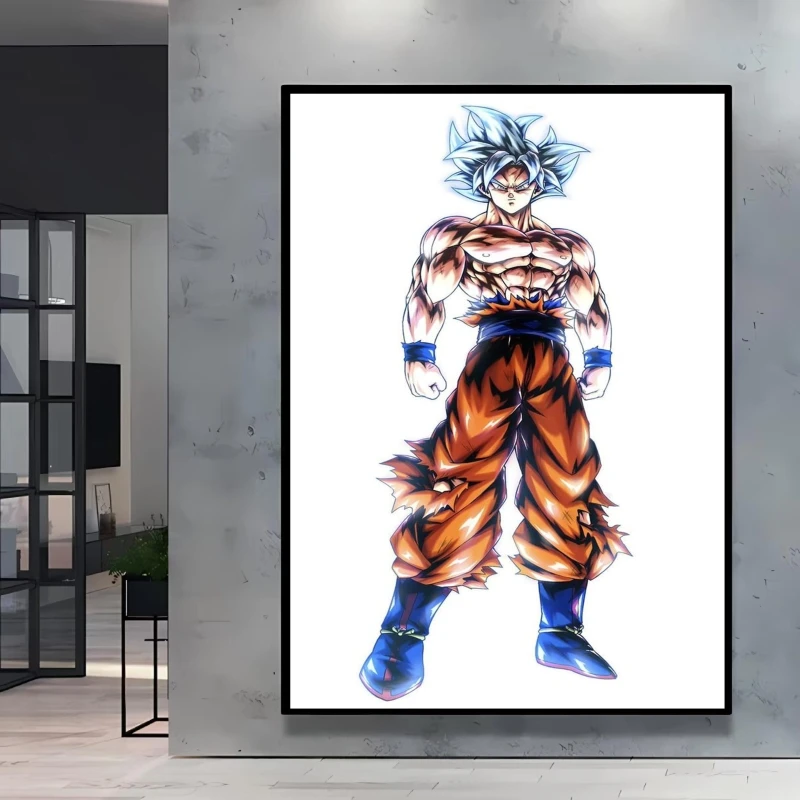 Canvas Wall Art Goku Cuadros Best Gifts Dragon Ball Classic Poster Home Living Room Hanging Modular Painting Kid Action Figures
