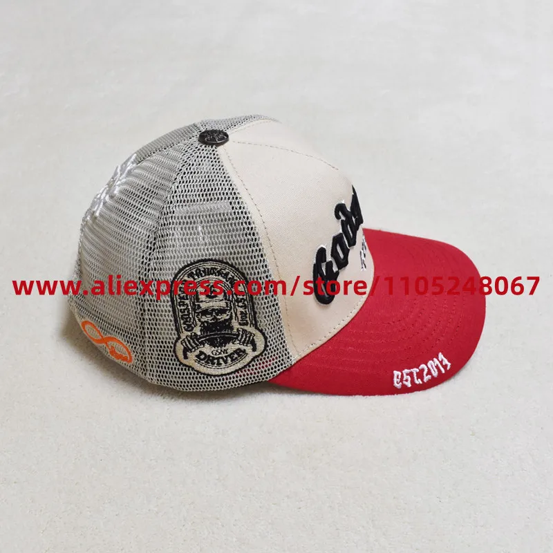 Hot Sale American Trend Hat GOD SPEED Letter print Embroidery Streetwear Baseball Caps Unisex Hip Hop Outdoor Mesh Hats Sun Caps