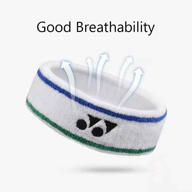 YONEX Badminton Tennis Sports Turban Headband Fitness Sweat-absorbent Non-slip Thickened Belt Yoga Basketball Running Scarf