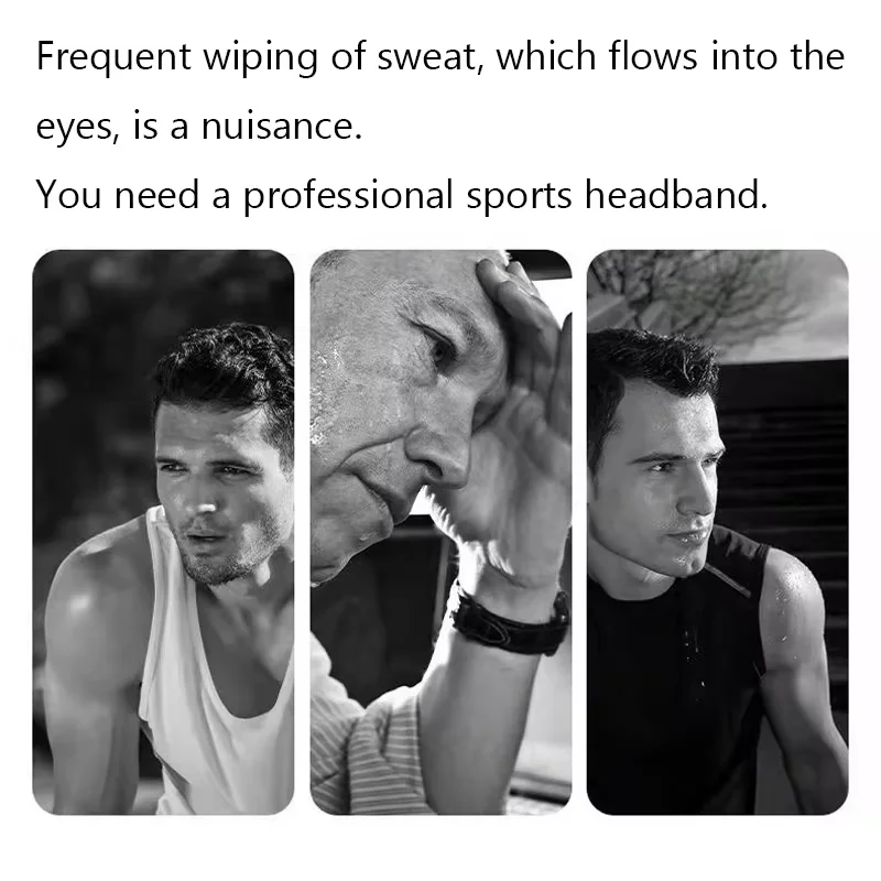 YONEX Badminton Tennis Sports Turban Headband Fitness Sweat-absorbent Non-slip Thickened Belt Yoga Basketball Running Scarf