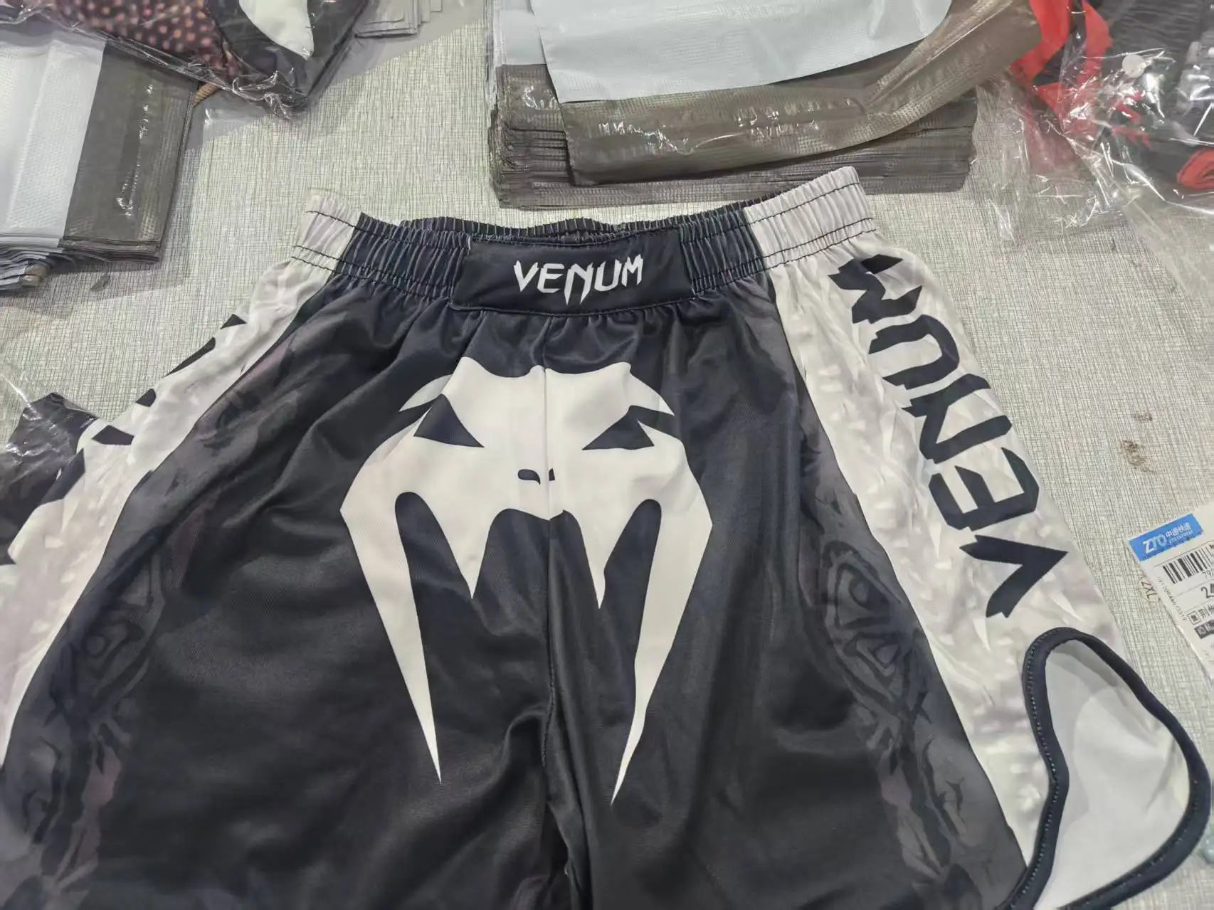 Free fighting and Boxing MuayThai Shirt shorts set Venom UFC Sets Quick-Drying Breathable Polyester Training T-Shirt Shorts set