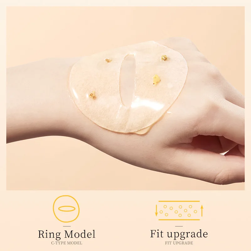 80 Pieces of Osmanthus Eye Mask Patches, Containing Osmanthus Extract, Hydrating and Moisturizing, Nourishing the Eyes, and Improving the Skin Around the Eyes Suitable for Daily Eye Care, It Can Eliminate Dark Circles and Eye Bags, and Tighten the Skin Around the Eyes.