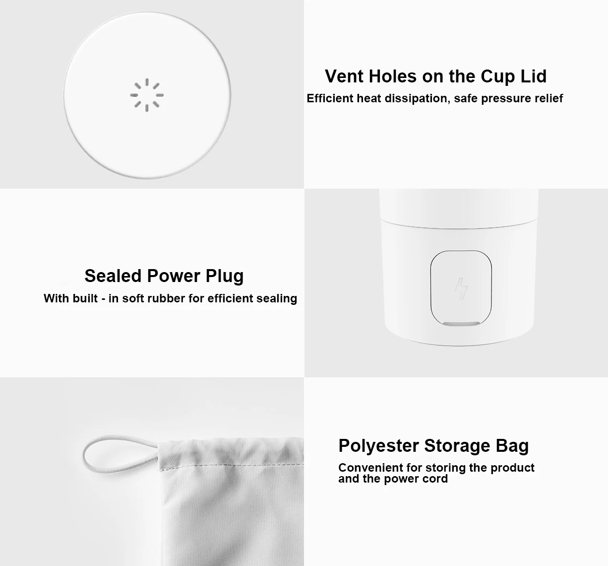 Xiaomi Mijia 350ml Smart Electric Kettle Portable Thermos Cup with Fast Boiling And Insulated Temperature Control for Travel