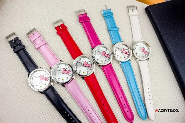 Mickey Children's Fashion Student Watch Quartz Watch Cartoon Cute Dial PU Leather Fashion Strap Children's Student Watch Gift