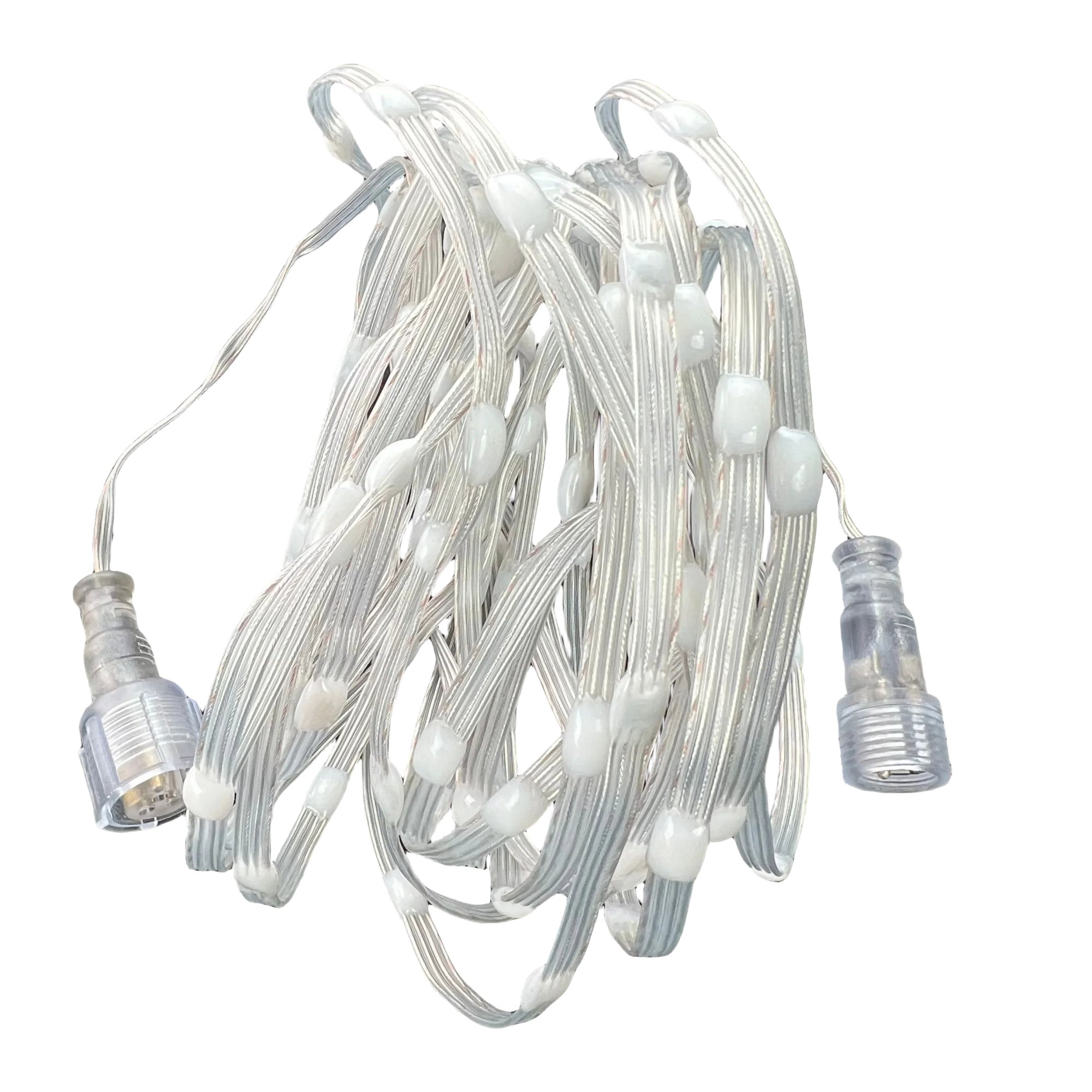 DC5V 12V WS2815/WS2818 Pebble Seed LED Pixel String Light RGB Addressable IP67 Clear Wire 5cm/10cm Pitch 50ct/100ct/200ct Long