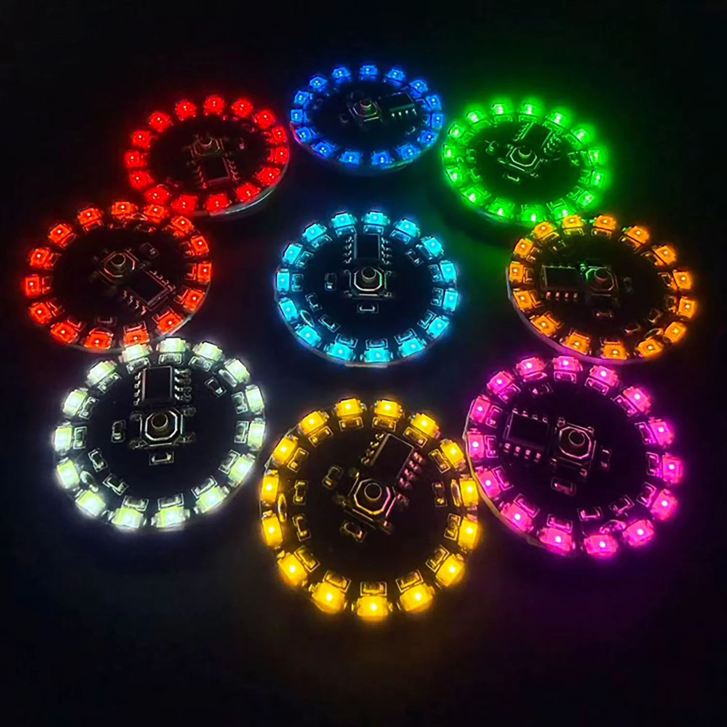 16Modes Flow Light KEY Control TYPEC/battery Powered LED Sequential lamp Rotational, breathing, flashlight Model Lighting Effect