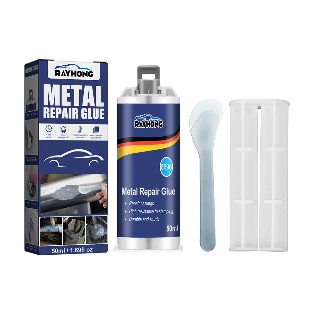 100g Liquid Metal Filler A+B Set Adhesive Metal Bonding Repair For Cast Iron Radiator Cold Weld High Heat Resistant Repair Paste