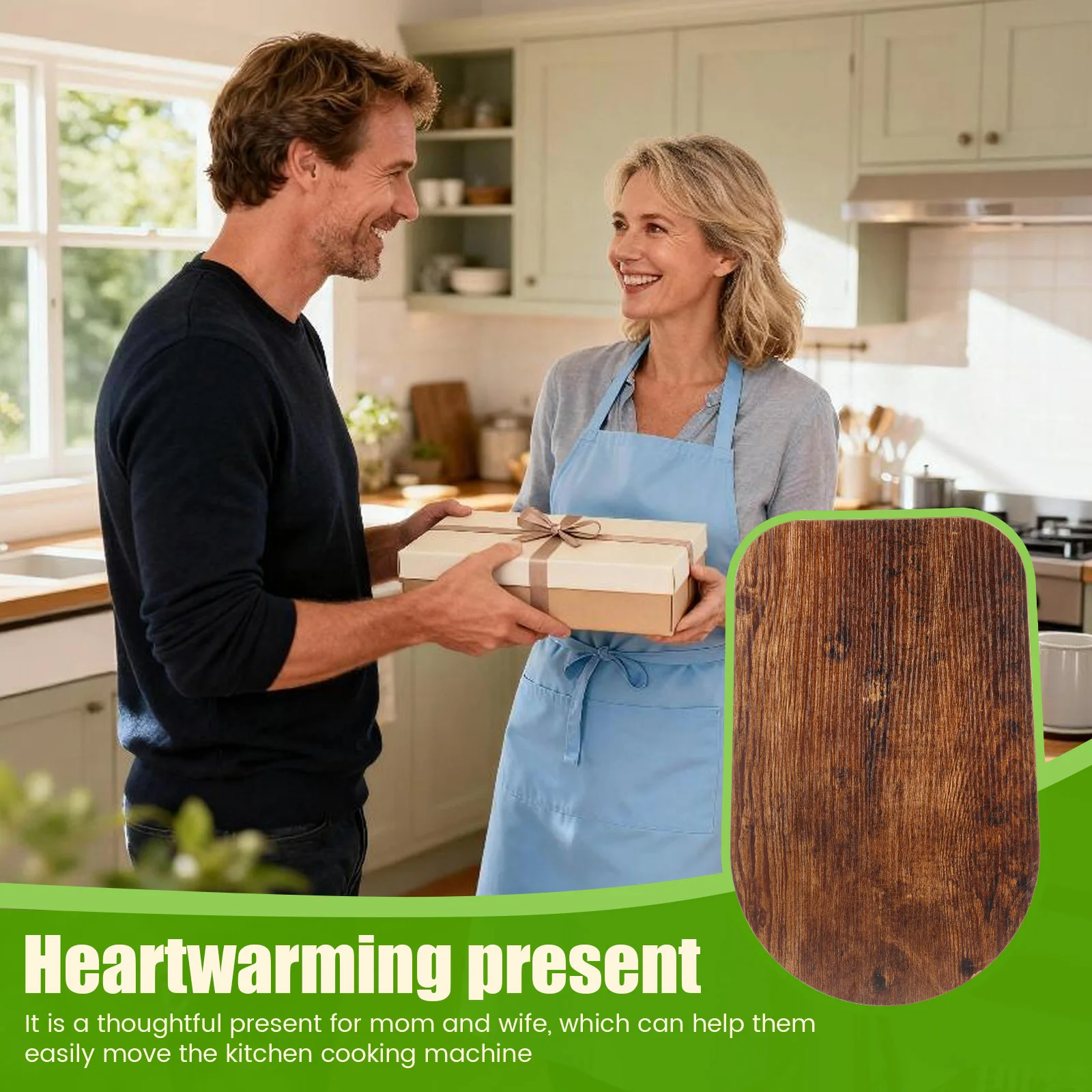 1 Pc Wood/Acrylic Mixer Slider Mat Mixer Appliance Slider Tray Easy to Move Mixer Appliance Slider Trays for Kitchen Countertop