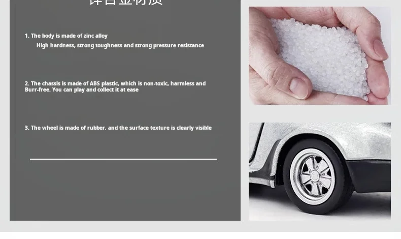1/36 Porsche 911 Turbo Racing Car Model Toy Simulated Alloy Miniature Diecast Pull Back Collect Kid Birthday Gift Ornament Recom