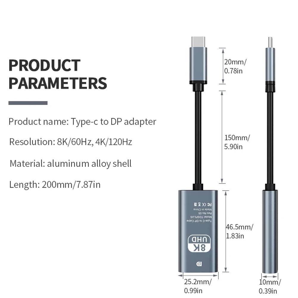 4K 60Hz Type C to HDMI Adapter USB 3.1 HUB HDTV Converter Cable for iPhone 15 TV Converter for PC MacBook iPad Samsung Laptop