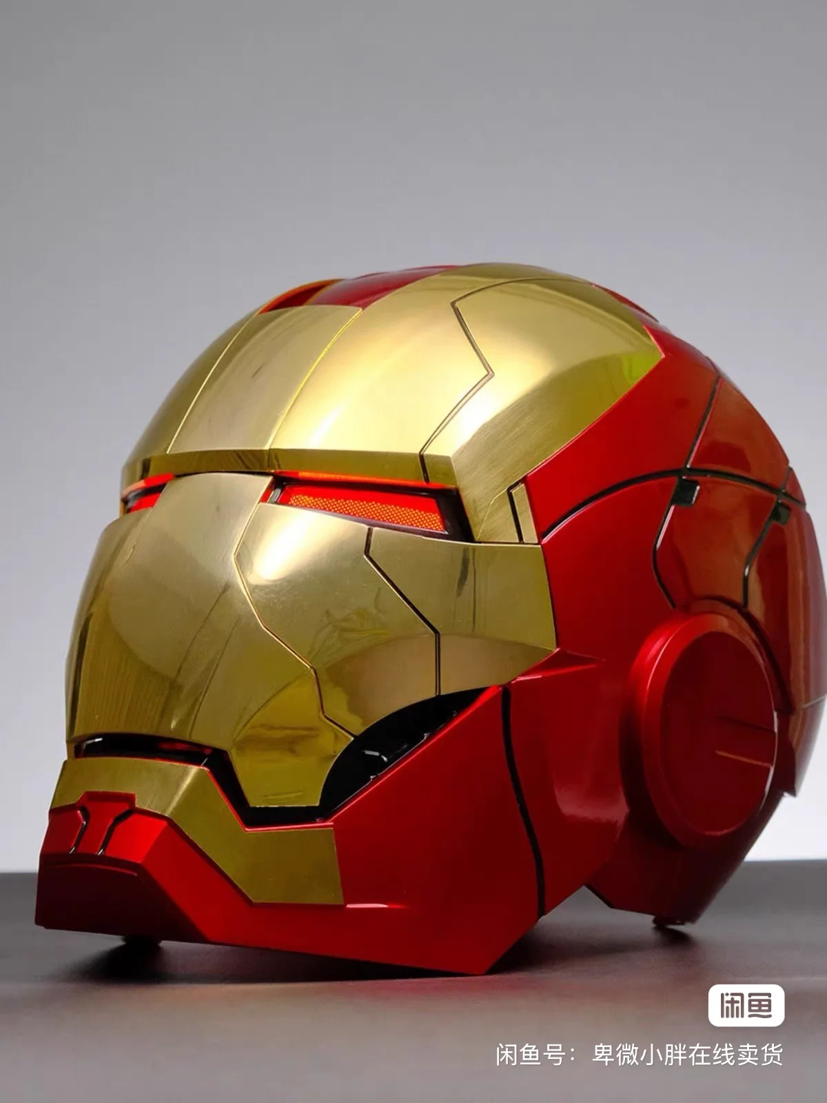 Iron Man Mk50 Helmet Automatic 1:1 Machine Avengers Cosplay Electric Open Close English Voice Remote Control Toy Christmas Gift