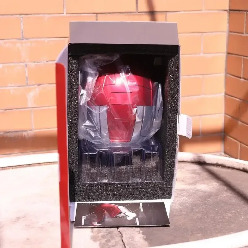 Iron Man Mk50 Helmet Automatic 1:1 Machine Avengers Cosplay Electric Open Close English Voice Remote Control Toy Christmas Gift