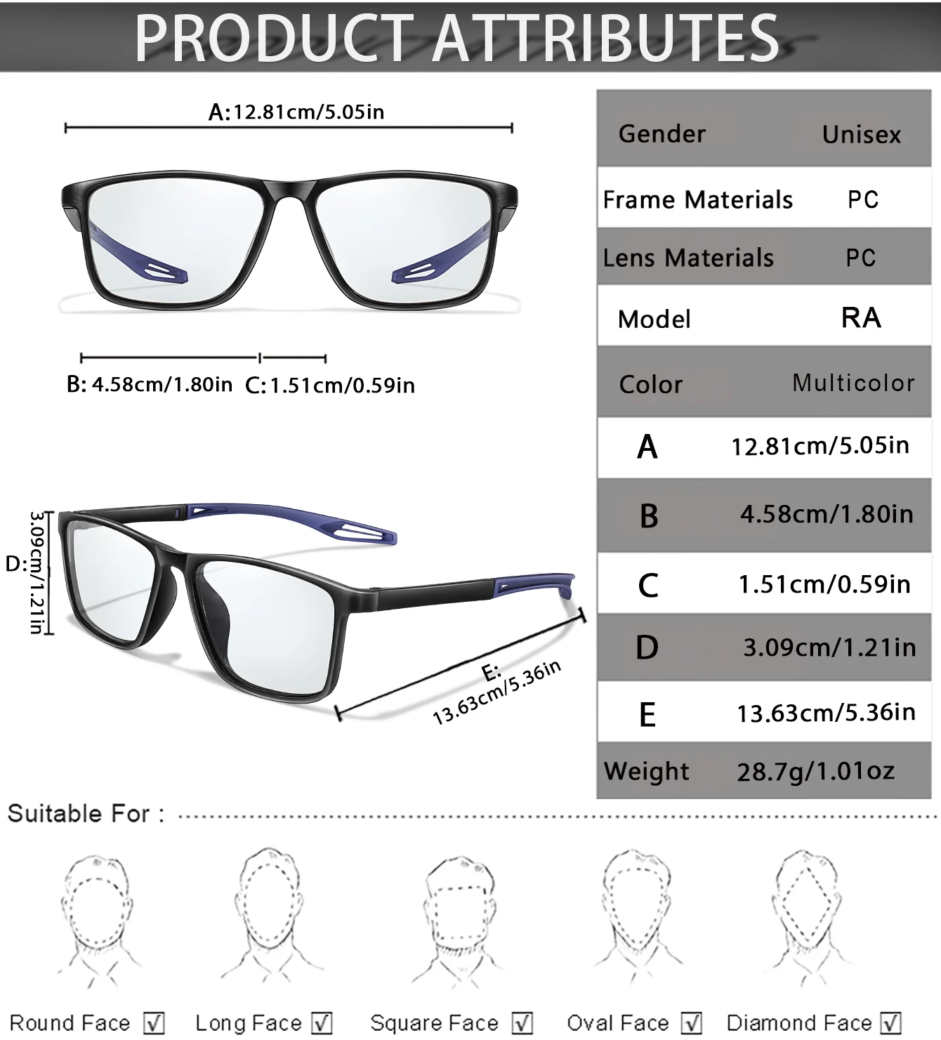 Men Women Reading Glasses Photochromic Classic Square Far Sight Presbyopic Glasses Anti Blue Light Blocking Ultralight Eyewear