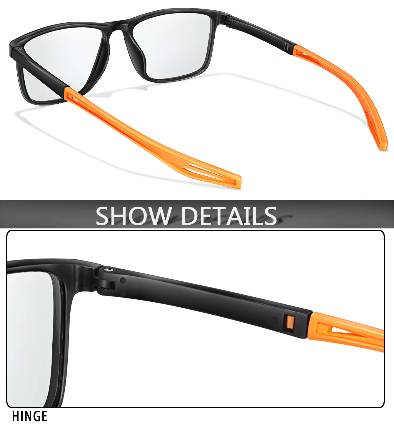 Men Women Reading Glasses Photochromic Classic Square Far Sight Presbyopic Glasses Anti Blue Light Blocking Ultralight Eyewear