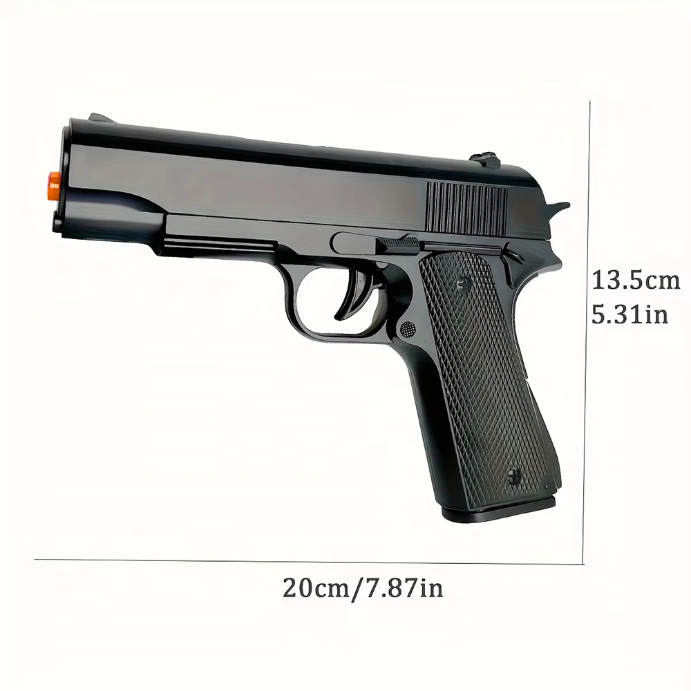 Manual Blaster Pistol - Toy Gun Pistol Without Charge, For Backyard Fun and Outdoor Team Shooting Games (Without Water Beads)