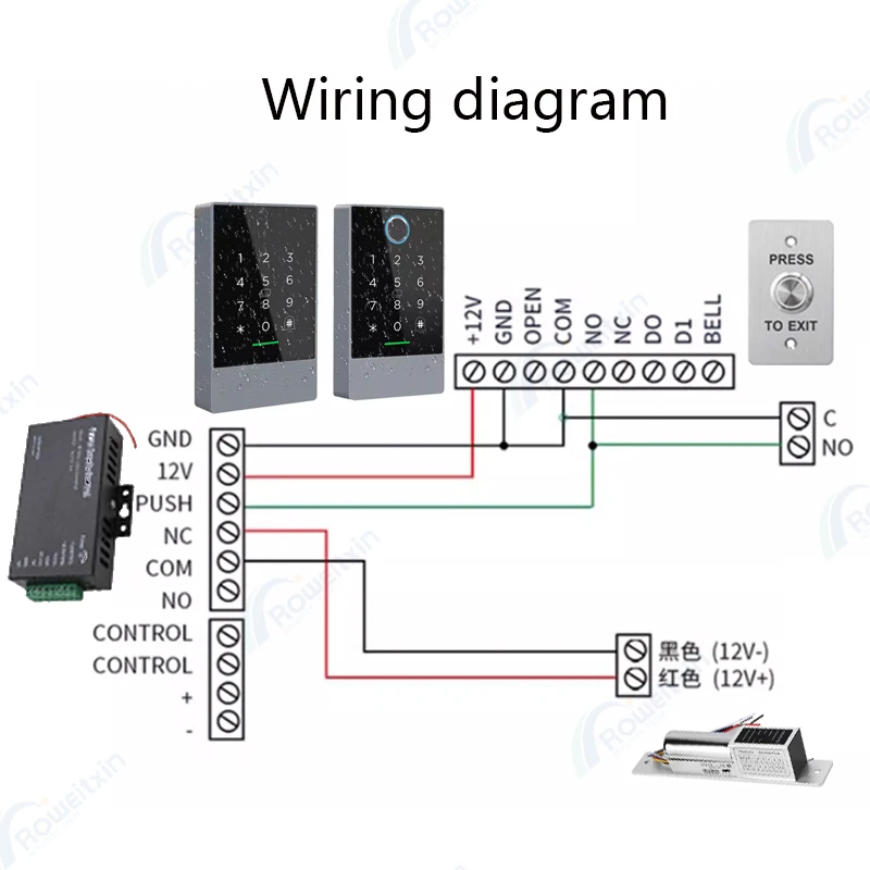 TTLOCK wifi K3W/K3FW Fingerprint Access Control Keypad 13.56Mhz RFID Card Nfc No need for network hub G2