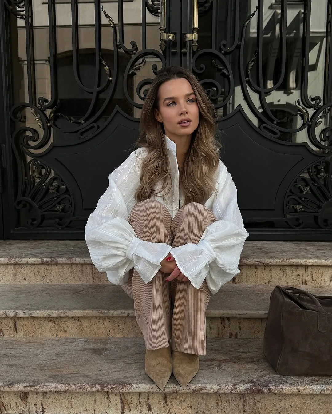 2026 Spring New Oversize White Shirt Women Long Sleeve Button up Minimalist 100% Cotton Shirt Female Chic Loose Tunic Blouses