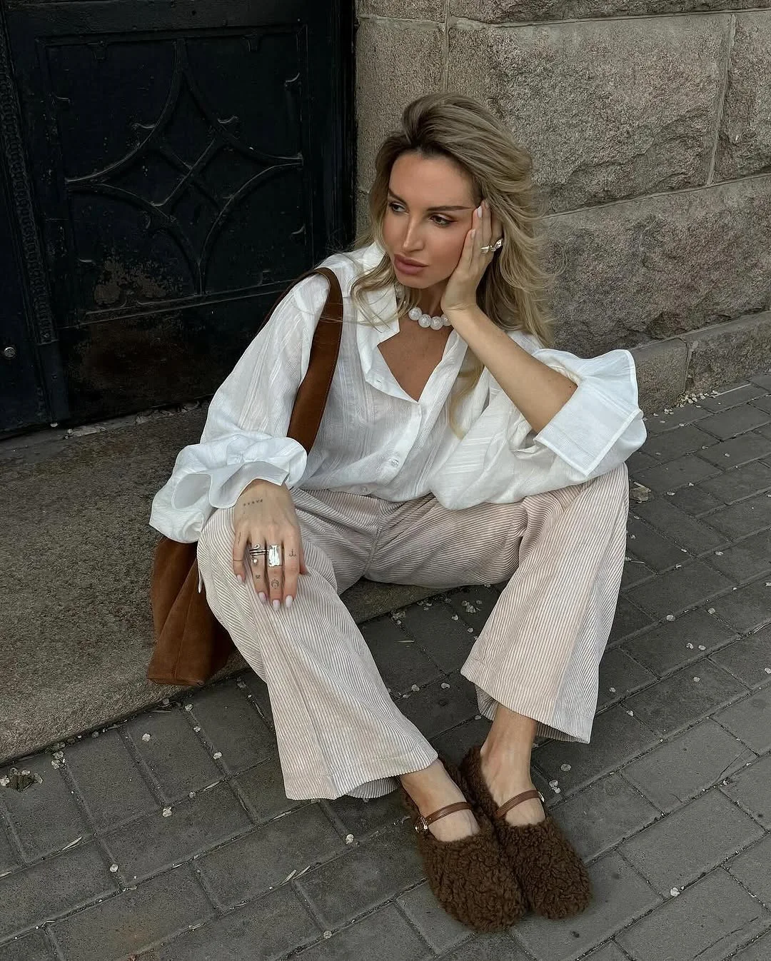 2026 Spring New Oversize White Shirt Women Long Sleeve Button up Minimalist 100% Cotton Shirt Female Chic Loose Tunic Blouses