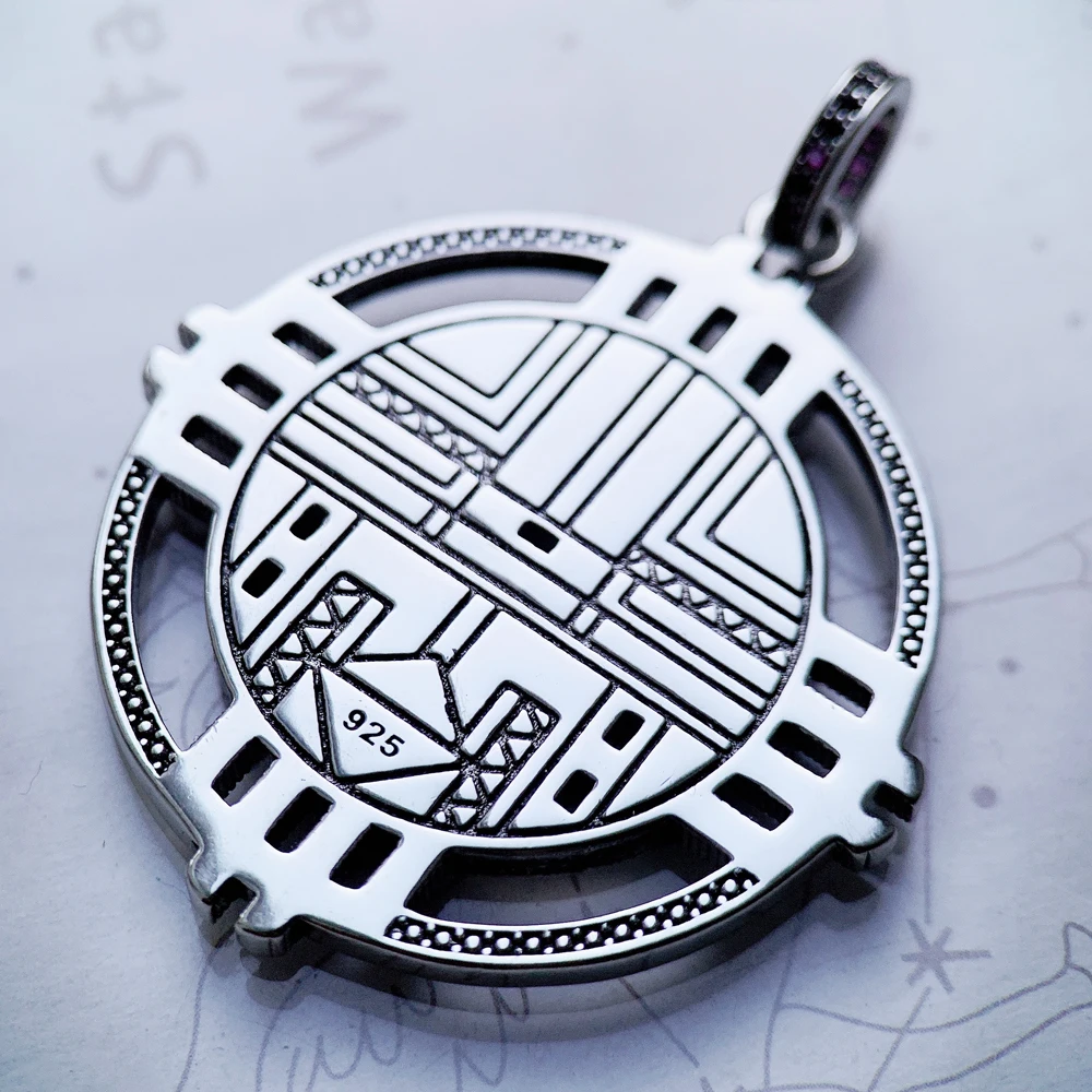 Sun Symbol Pendant,2022 Spring Fine Jewelry Europe Accessorie 925 Sterling Silver Turquoise Bohemia Gift For Woman Men