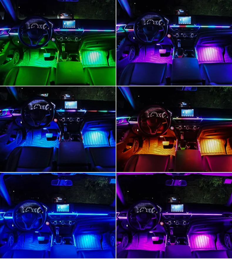 18/22 in 1 Atmosphere Light Parts 35/75CM 110CM Light Strip Speakers Extension Line Main/Sub Controller Foot Lamp Symphony Parts