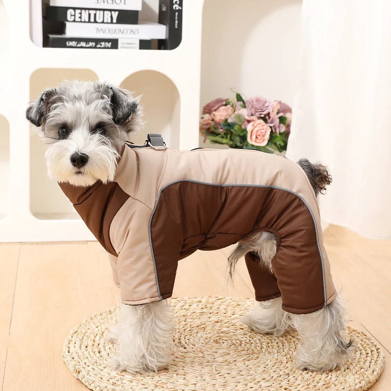 Waterproof Dog Jumpsuit Puppy Jacket For Small Dogs Coat With D-ring Winter Reflective Pet Overalls Camouflage Chihuahua Costume