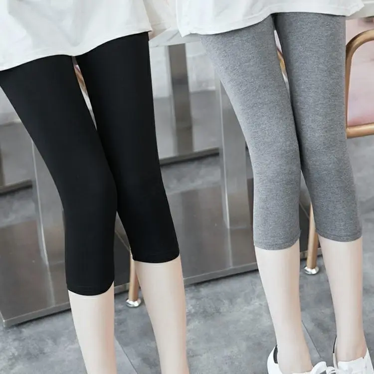 Women High Waisted Yoga Pants Squat proof Cropped Training Tights Female Sports Fitness Gym Flex Capri Leggings For Ladies