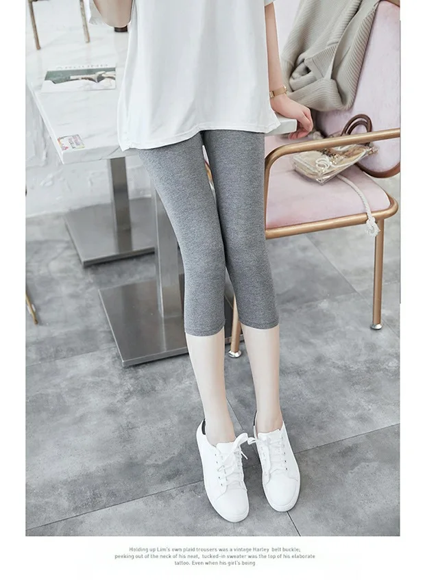 Women High Waisted Yoga Pants Squat proof Cropped Training Tights Female Sports Fitness Gym Flex Capri Leggings For Ladies