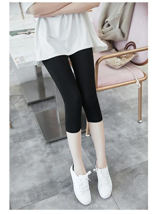 Women High Waisted Yoga Pants Squat proof Cropped Training Tights Female Sports Fitness Gym Flex Capri Leggings For Ladies