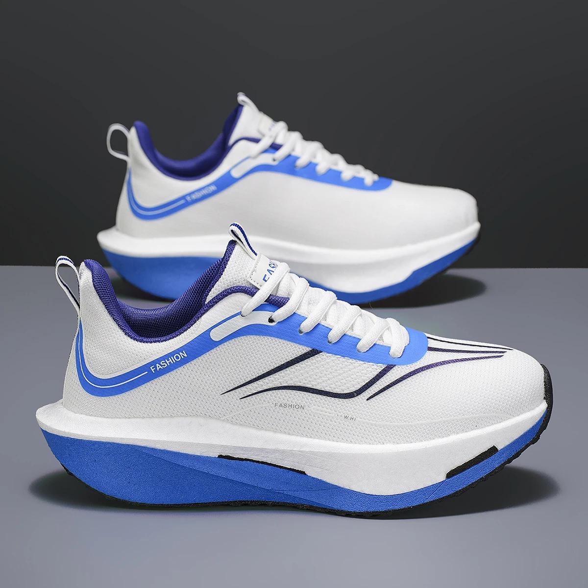Men's Road Running Shoes, Training Shoes, Professional Running Shoes with Carbon Plate Technology, Lightweight Cushioning Sneakers, Suitable for Gym Training, Stylish and Versatile, Sporty Design