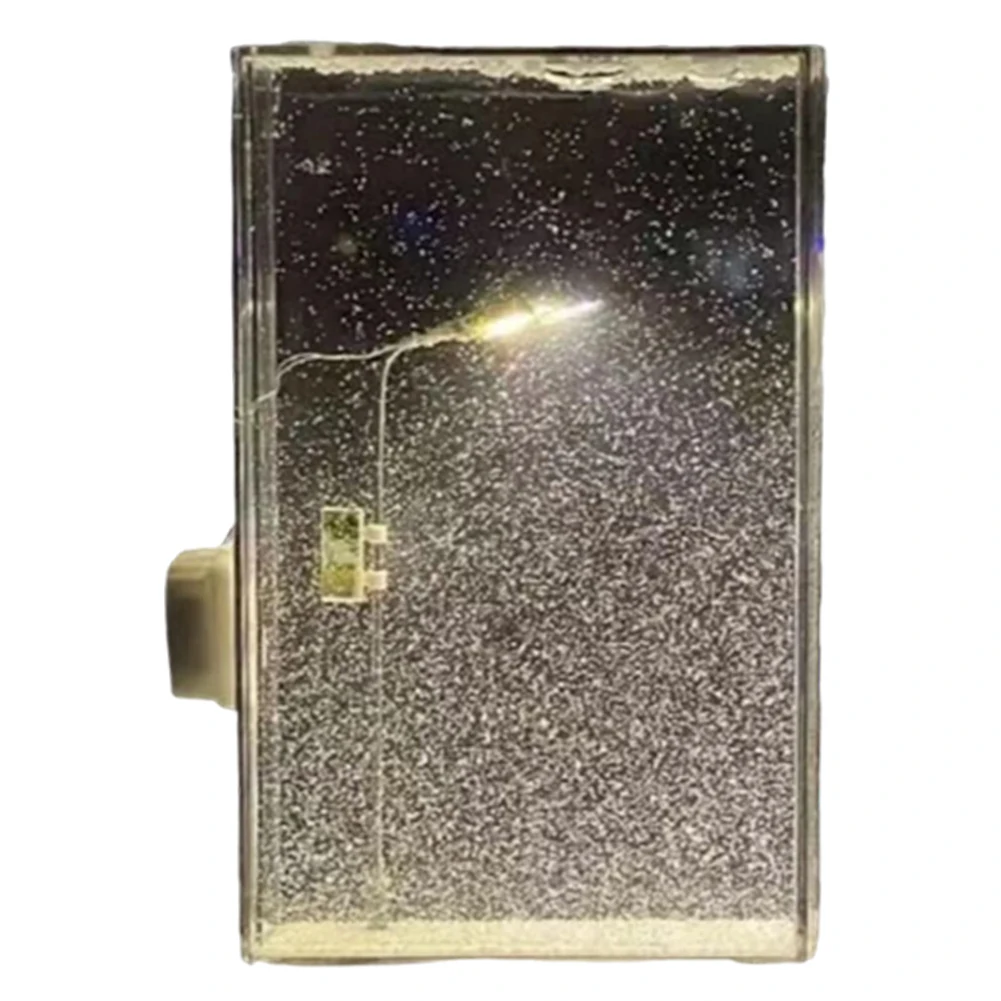 1PC Handmade DIY Material Package Desktop Decor Flowing Small Night Light Snow Scene Street Light Snowy Night Snow Simulation