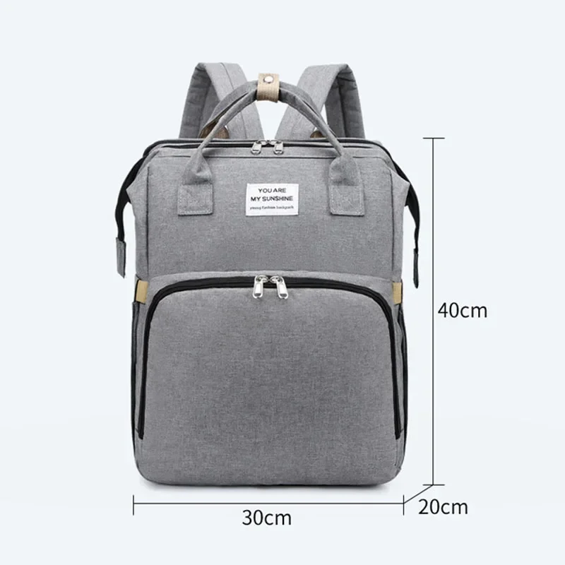 Mommy Diaper Bags Baby Bed Mother Large Capacity Nappy Milk Bottle Backpacks with Changing Mat Convenient Baby Nursing Bags