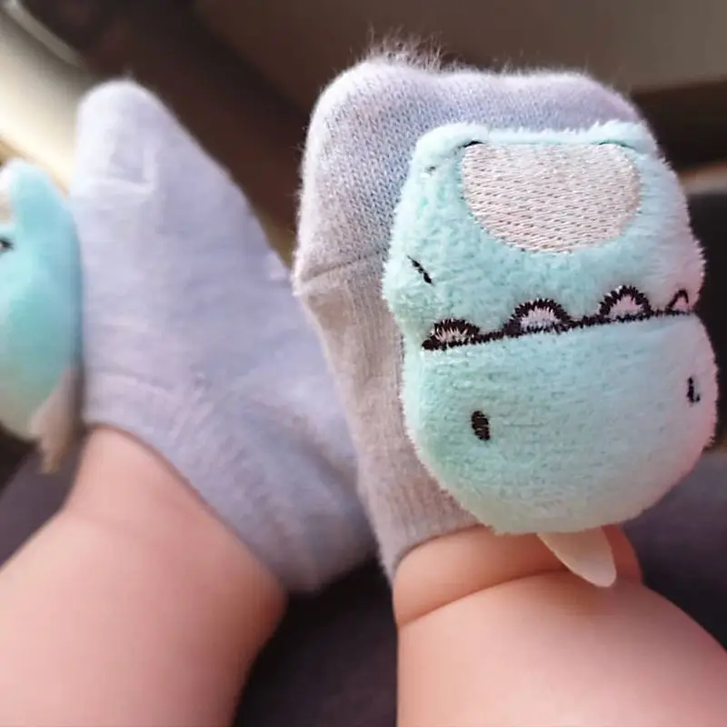 18 Color Baby Sock Newborn Boy Girl Floor Kids Infant Anti Skid Toddler Slipper Non Slip Animal Sheep Lion Dinosaur Children