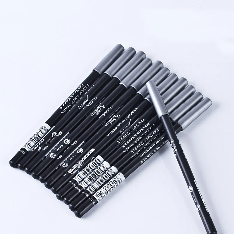 Fashion Professional Makeup Black Brown Eyeliner Eyebrow Pencil Portable Hard Eyeliner Waterproof Lasting Cosmetic Beauty Tool