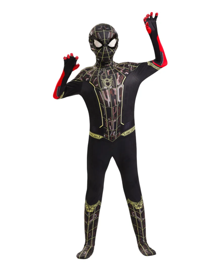 Miles Morales Full Zentai Cosplay Suit Spider Theme Outfit Halloween Party Costume Collectible Holiday Gift For Cos Fans