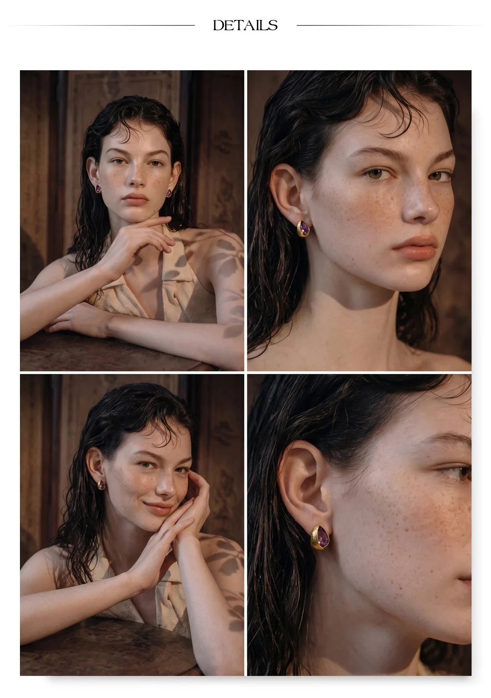 Yhpup Stainless Steel Stud Earrings Multi Color K9 Crystal Fluted Golden Hull Runway Inspired Fashion Jewelry Recommend