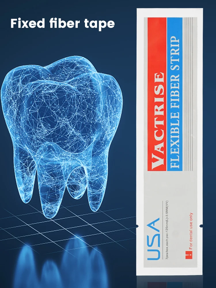 3Pcs Dental Material Flexible Fiber Strip Glass Splint Loose Tooth Fixation Strips Light Cure Bonding Orthodontic Retainers