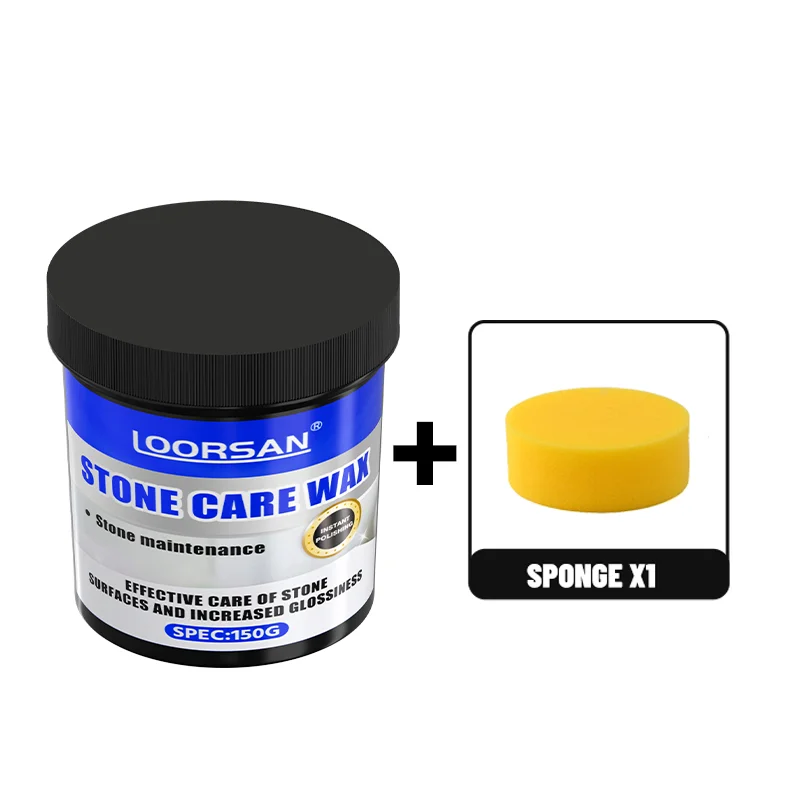 LOORSAN 150g Stone Care Wax, Marble & Granite Polishing Paste, Stone Surface Brightening & Protective Cream