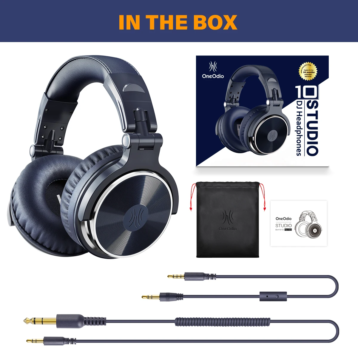 OneOdio Pro-10 Wired Headphones 50mm HiFi Drivers Stereo Studio Mixing Recording Monitoring Headset Over Ear Professional Audio