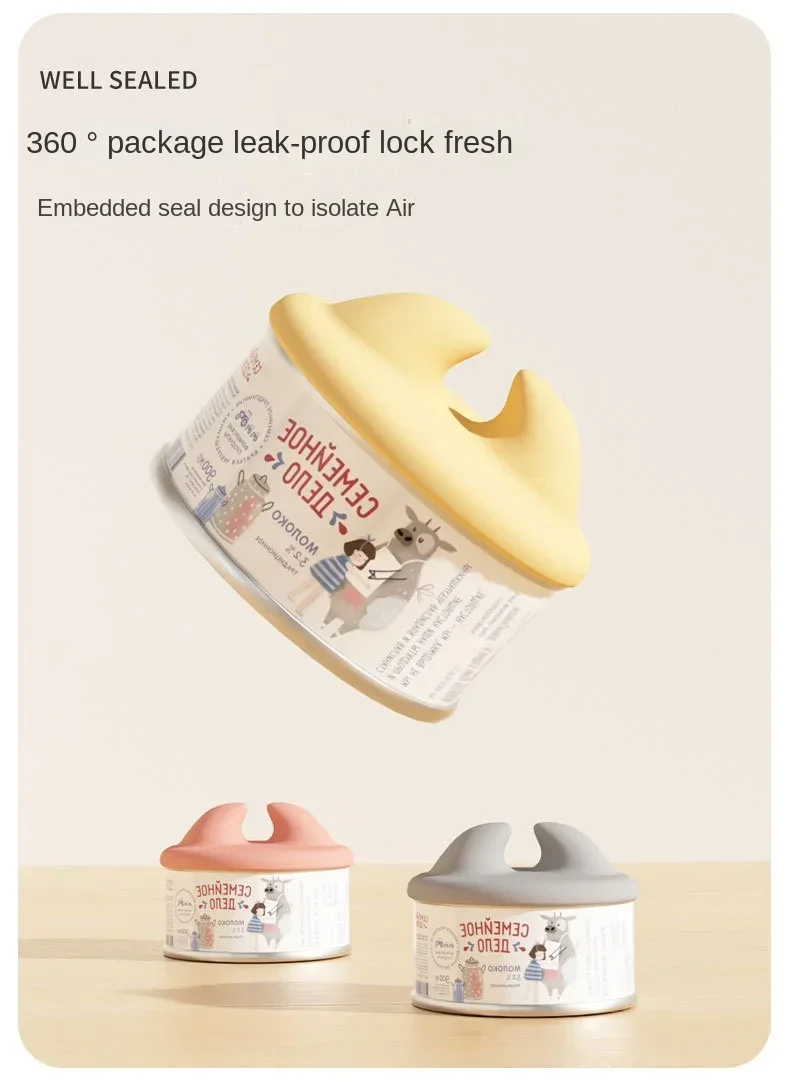 Pet Spoon Multifunctional Can Opener Wet Food Mixing Spoon Silicone Cat Can Sealing Cover Food Storage Dog Accessory New