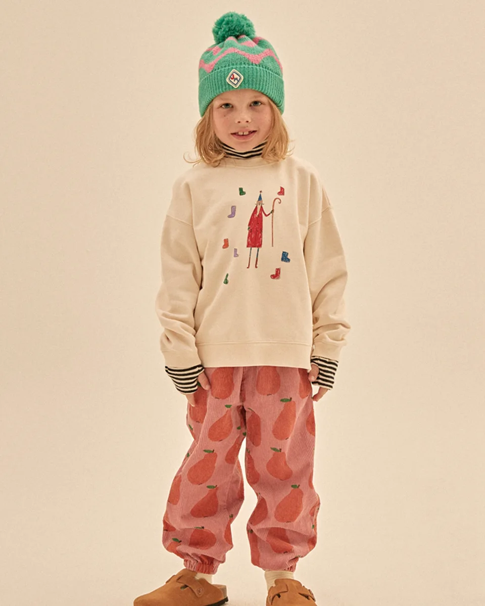 Autumn JM Children's Clothing Baby Girls Fur Collar Corduroy Jacket Pants Suits Kids Cherry Printed Coat Doll Neck T-shirt Skirt