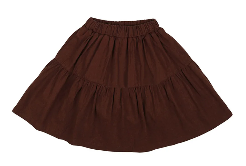 Autumn JM Children's Clothing Baby Girls Fur Collar Corduroy Jacket Pants Suits Kids Cherry Printed Coat Doll Neck T-shirt Skirt