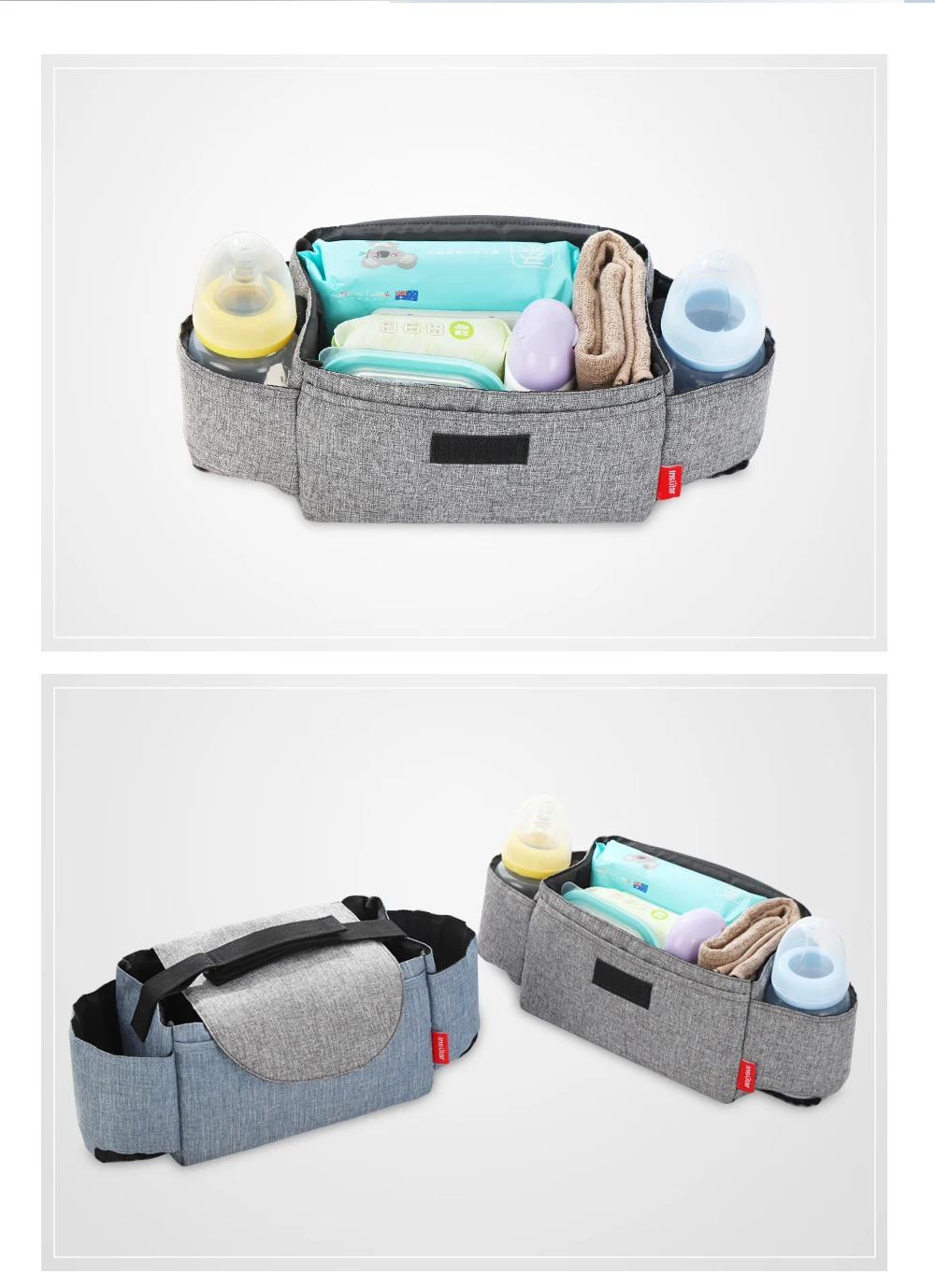 Insular Diaper Bag Baby Milk Bottle Insulation Bags Mummy Storage Bag For Baby Stuff Collection Stroller Accessories Baby Care