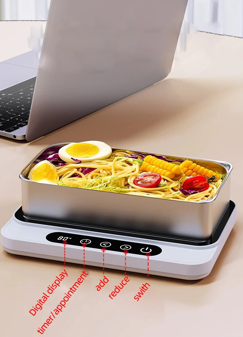 50W Cup Heater Mug Warmer Electric Hot Plate 9 Gear Temperature Warmer Coaster Heating Lunch Box Milk Coffee Home Office