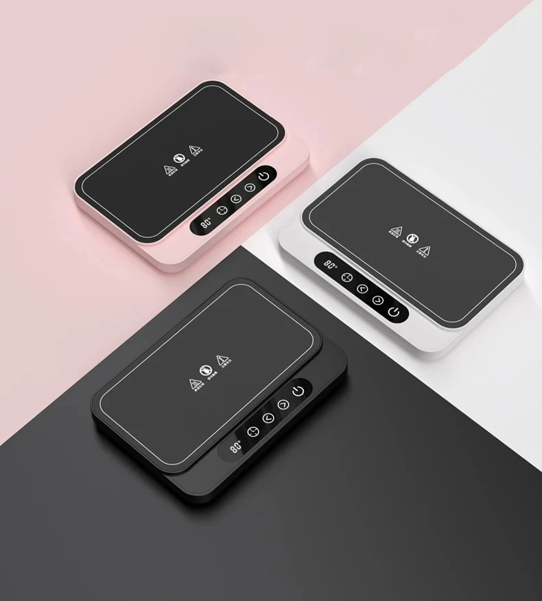 50W Cup Heater Mug Warmer Electric Hot Plate 9 Gear Temperature Warmer Coaster Heating Lunch Box Milk Coffee Home Office