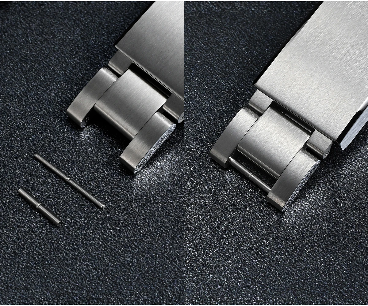 San Martin New Fly Adjustable Clasp Watch Parts Bracelet OTF Clasp For 16mm Specified Model Buckle Folding Clasp Non-universal