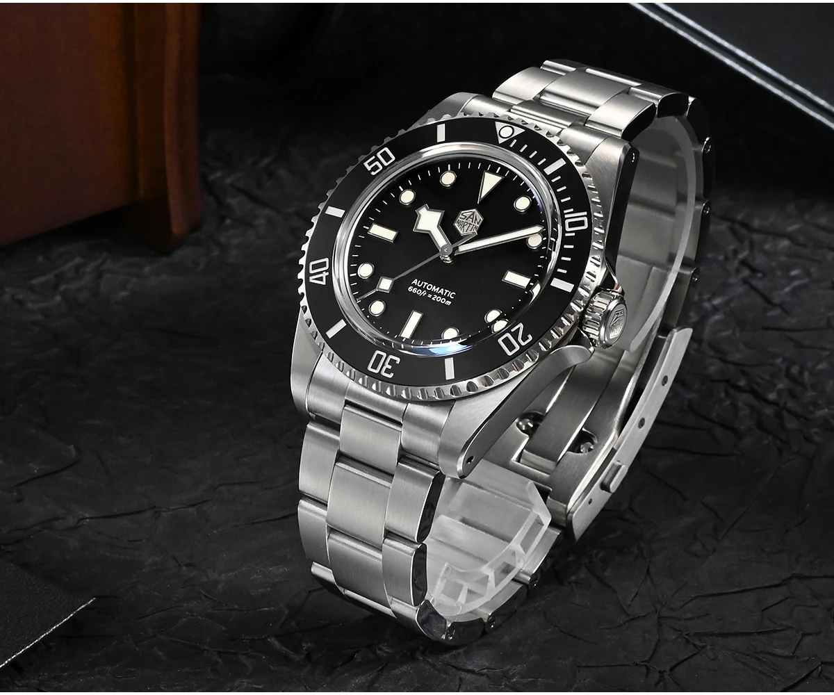 San Martin New Fly Adjustable Clasp Watch Parts Bracelet OTF Clasp For 16mm Specified Model Buckle Folding Clasp Non-universal
